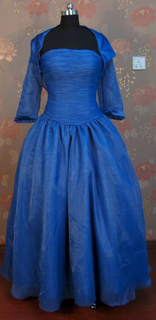 Blue Mother of the bride ball gowns