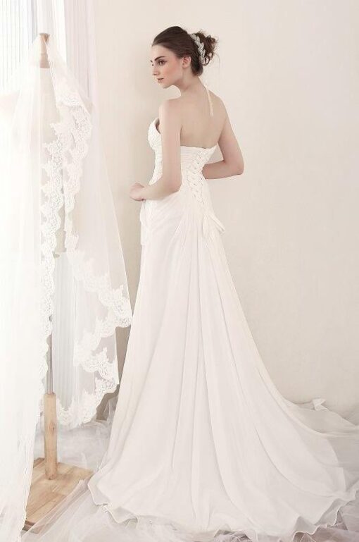 shirring wedding dresses