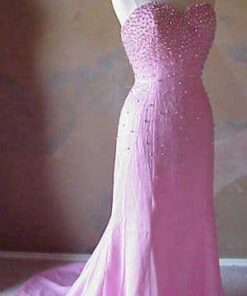 custom pink pageant gowns