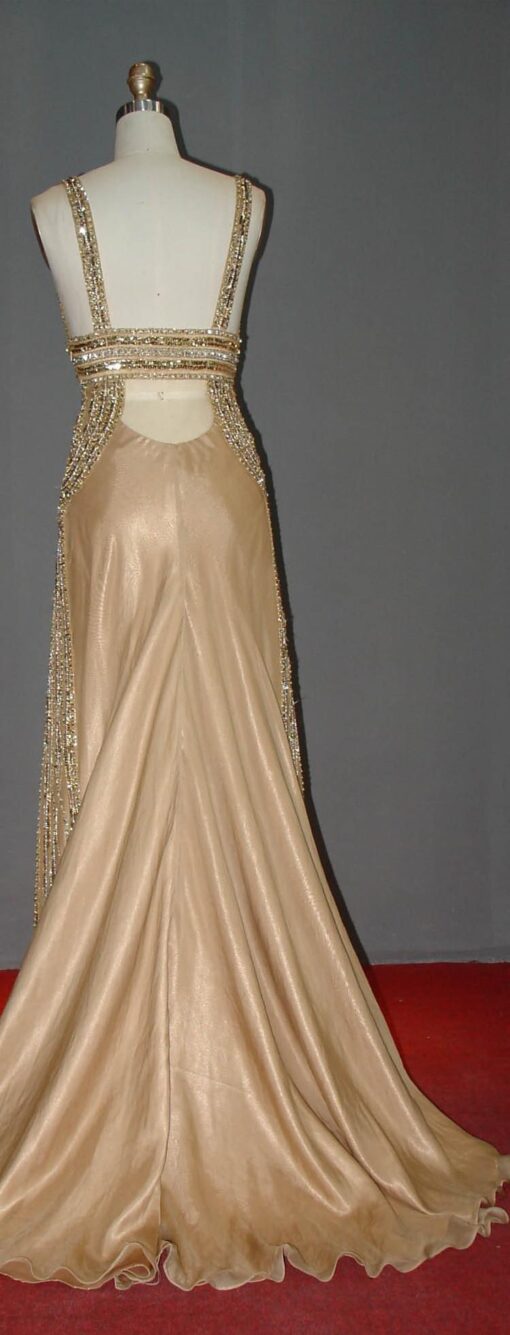 gold pageant wear