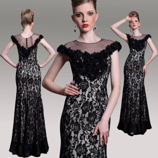 Black Mother of Bride Evening Dresses