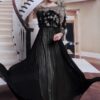 black long sleeve formal gowns