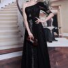 one shoulder mother of bride formal gowns