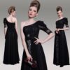 Black One Arm Evening Dresses