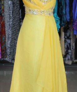 yellow formal gowns