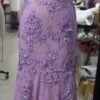 purple lace evening dresses