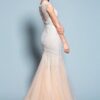 side of blush colored bridal gowns