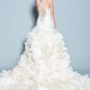 bridal gowns with tiered ruffles