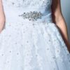 a lineweddingdresswithbelt