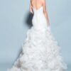 fluffy white bridal gown