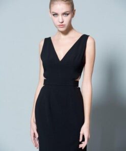 adorable black dress at Darius Cordell