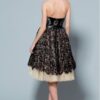 Backless and short back evening dress