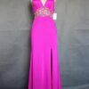 pink halter evening dresses