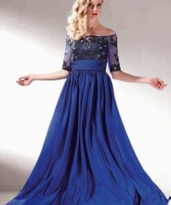 blue mother of bride dresses