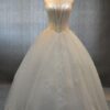 basque waistline wedding gowns