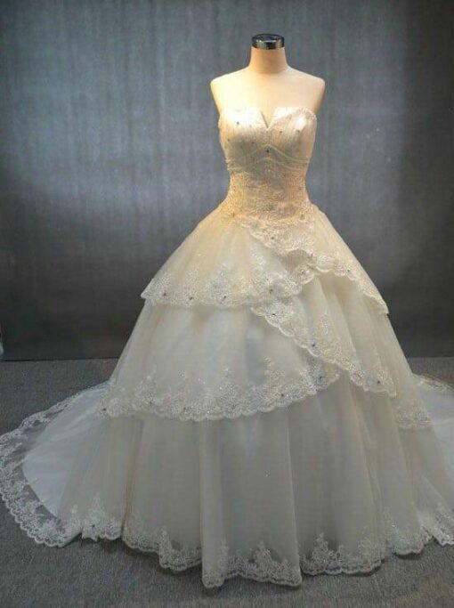 Tiered Wedding Gowns