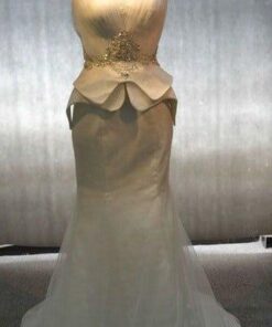 peplum wedding gowns