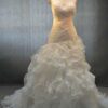 ruched wedding gowns with ruffles