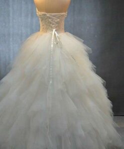 lace up bridal dresses