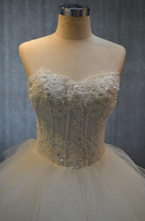 Corset Bodice Organza Wedding Gowns