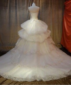 long wedding gown trains