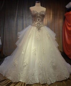 wedding gowns with swarovski crystals