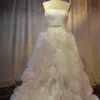 gathered organza wedding dresses