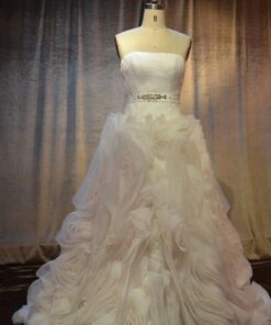 gathered organza wedding dresses