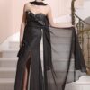 black designer evening gowns