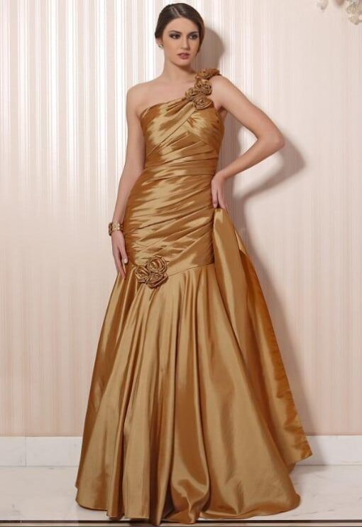 Gold Designer Ball Gowns