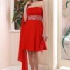 short red party dresses