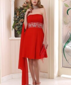 short red party dresses