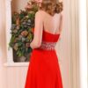 red short party dresses