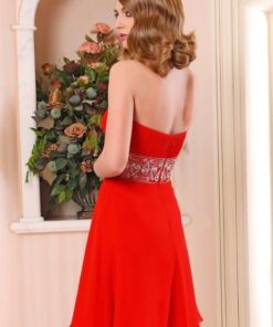 red short party dresses