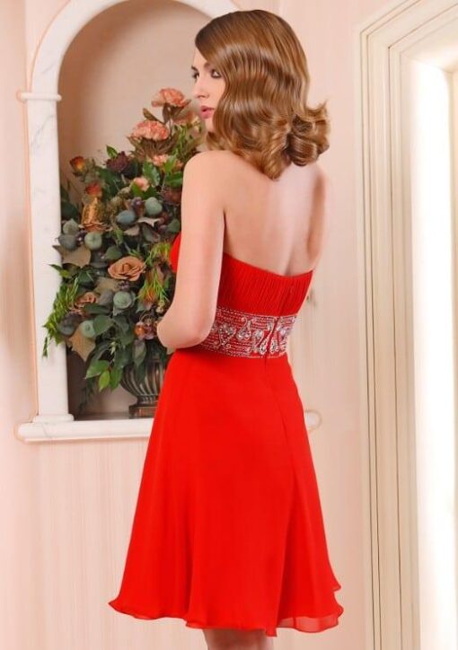 red short party dresses