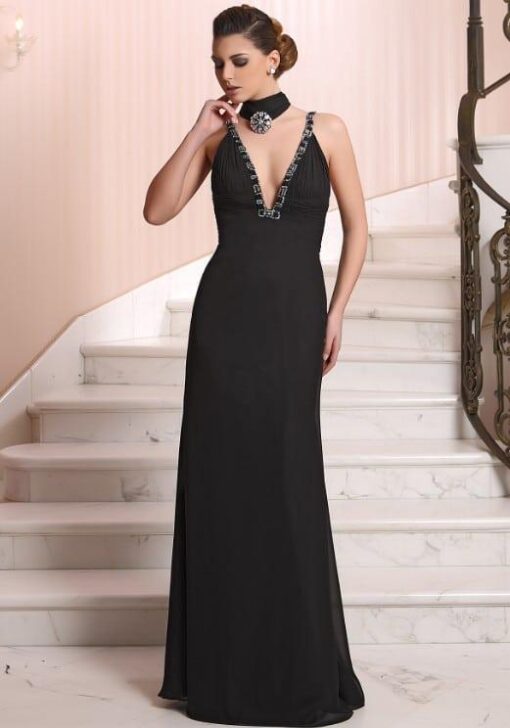 black designer special occasion dresses