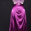 purple prom dresses with halter neckline