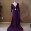 purple pageant gowns