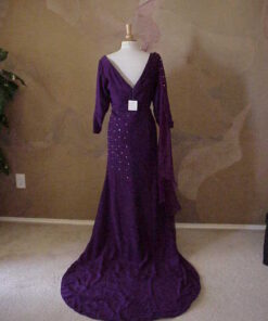 purple pageant gowns