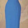 blue evening wear gown and dresess