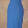 plain blue evening gown