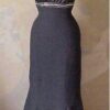 black empire waist formal gowns