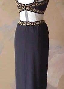 elegant black evening dressess at Darius Cordell