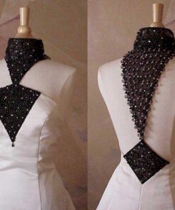 black white ball gowns