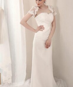 wedding gowns with shrug jackets