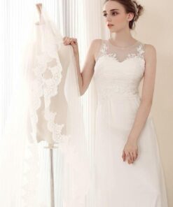 bridal gowns with illusion necklines