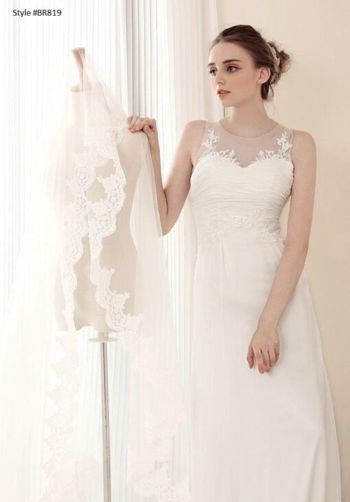 bridal gowns with illusion necklines