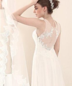 bridal gowns with illusion back