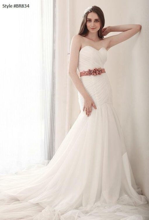 Style BR834 Wedding Dresses with Belt