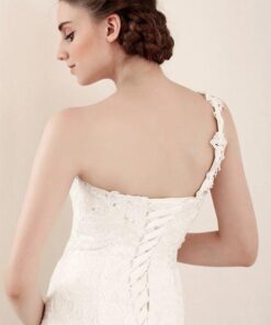 one shoulder bridal gowns